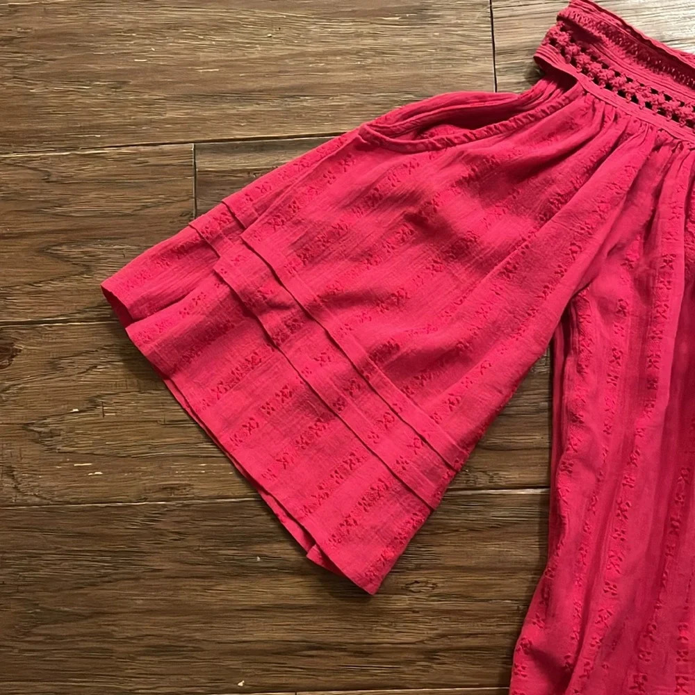 Sun & Shadow Women’s Pink Short Sleeve Size M - Picture 3 of 7